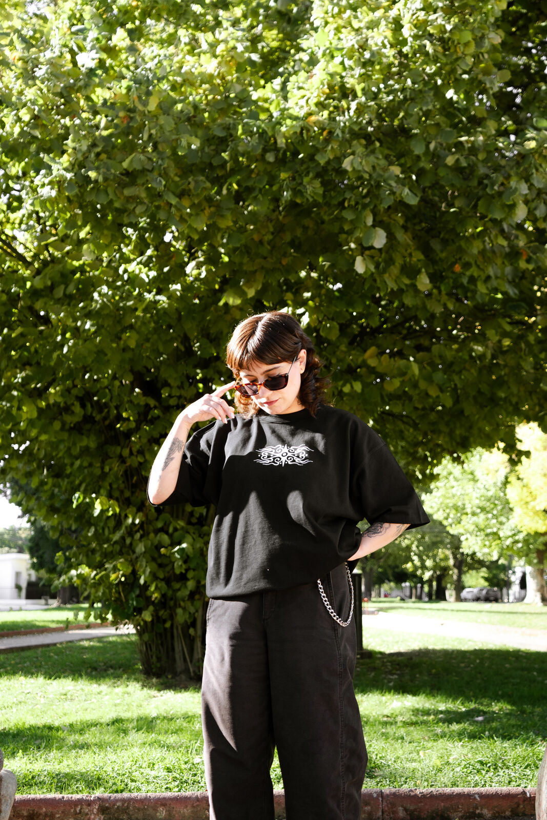 Paula Coronado in a park in Edinburgh